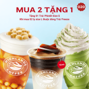 Khuyến Mãi Highlands Mua 2 tặng 1