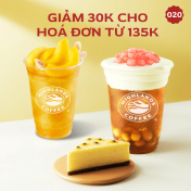Khuyến Mãi Highlands giảm 30k cho hoá đơn 135k