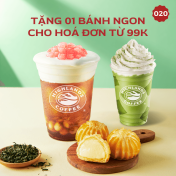 Khuyến mãi Highlands Tặng bánh ngon khi mua 2 thức uống trà cascara